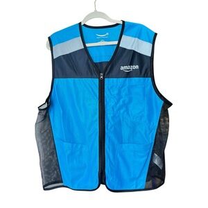 Amazon Vest Flex DSP Unisex Delivery Driver Safety Reflective Full Zip Size XL